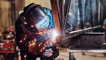 Hythe Engineering welder at work