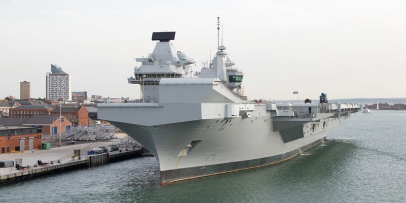 HMS Queen Elizabeth in HMNB Portsmouth base