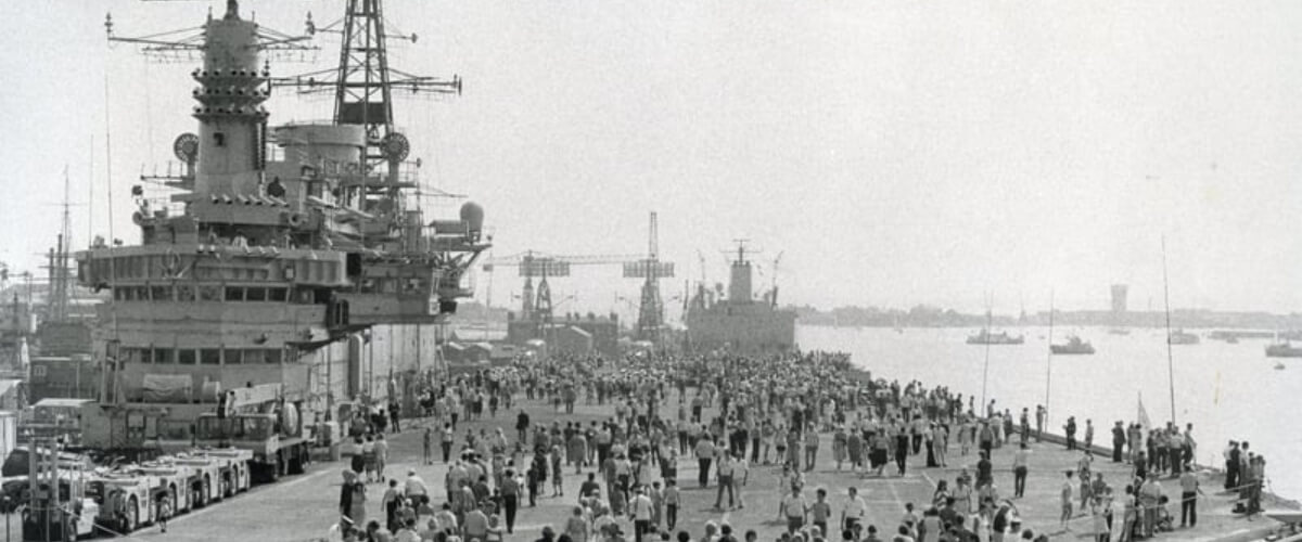 Portsmouth Dockyard Navy Day in 1983