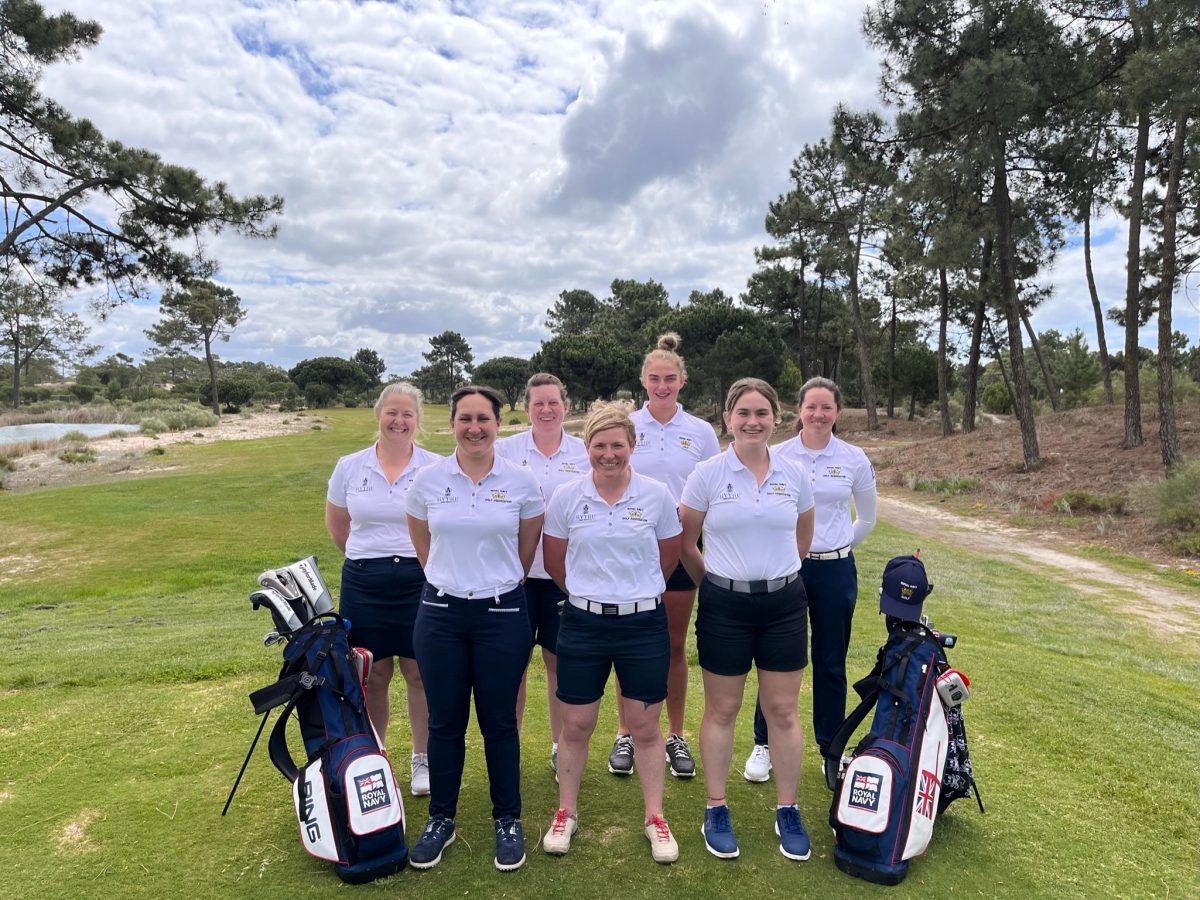 Royal Navy Ladies golf team in Troia