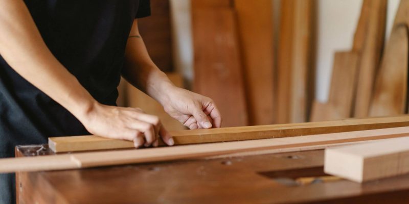 carpenter working with wood