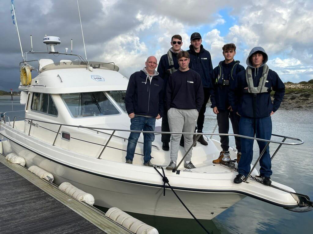 hythe engineering apprentices on the water