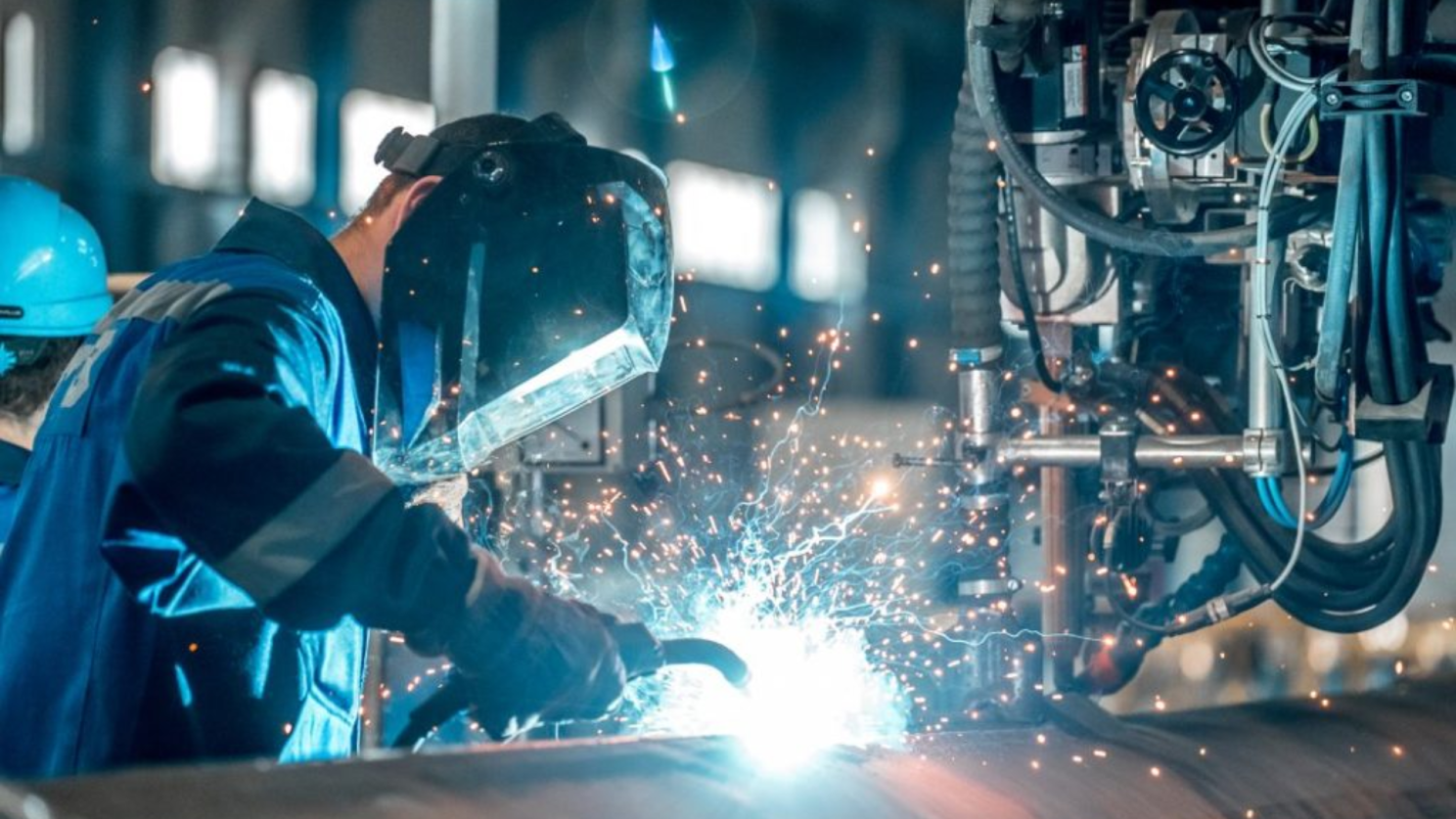 Image of welding in UK engineering services company