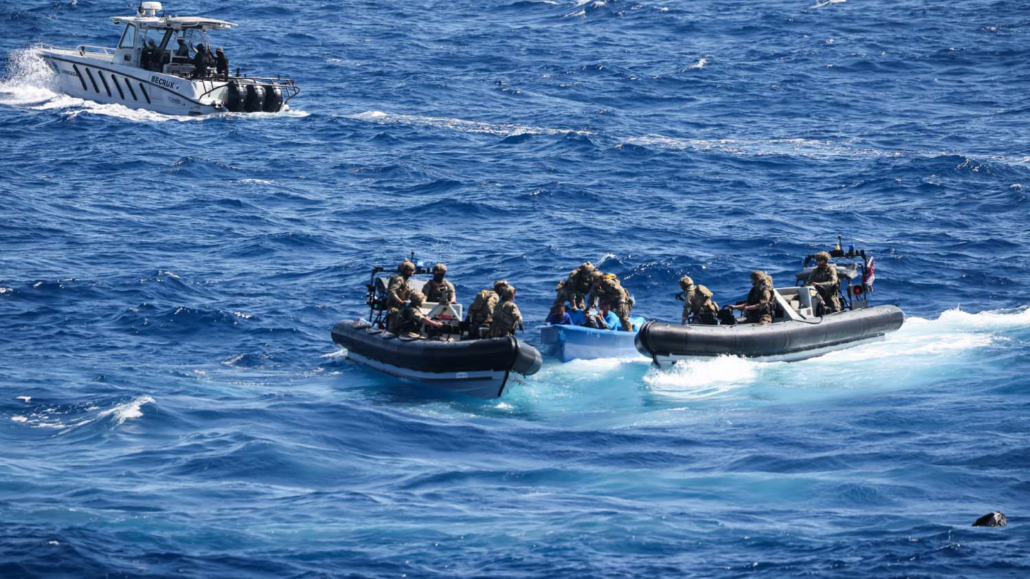 Royal Navy HMS Trent drugs bust in Caribbean