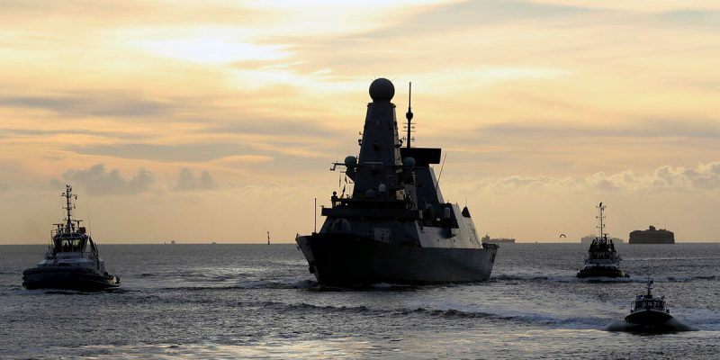 royal navy ships at sea