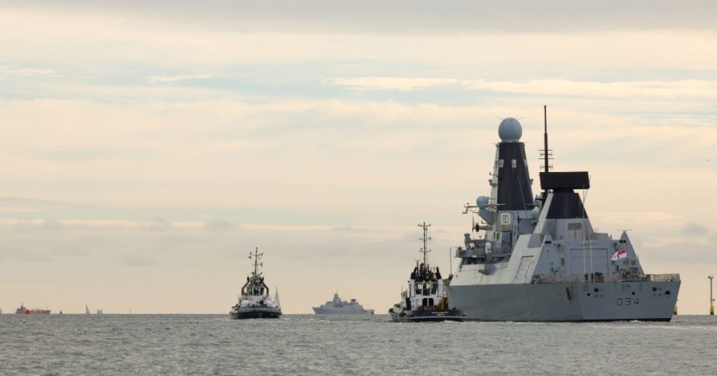 Royal Navy Type 45 Destroyer and Hythe Engineering in Portsmouth 
